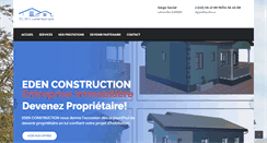 Desktop Screenshot of eden-construction.com